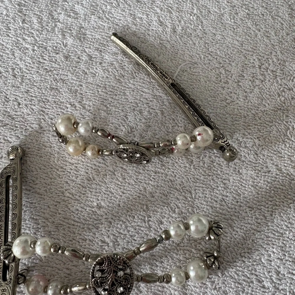 Lila Rose Silver and Pink Hair Accessories